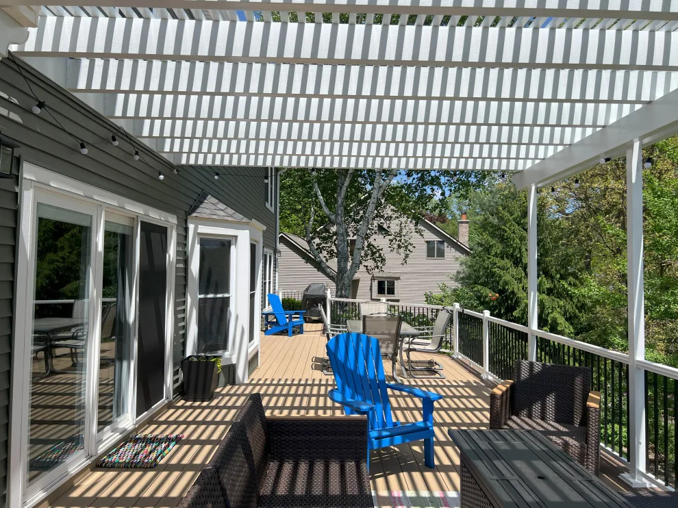 Composite Decking and Aluminum Pergola Initiative, Plainwell MI by Mulder Construction Group - Photo 3