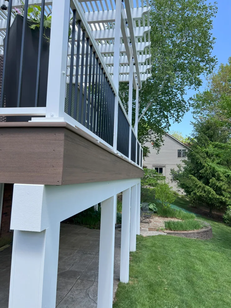 Composite Decking and Aluminum Pergola Initiative, Plainwell MI by Mulder Construction Group - Photo 7