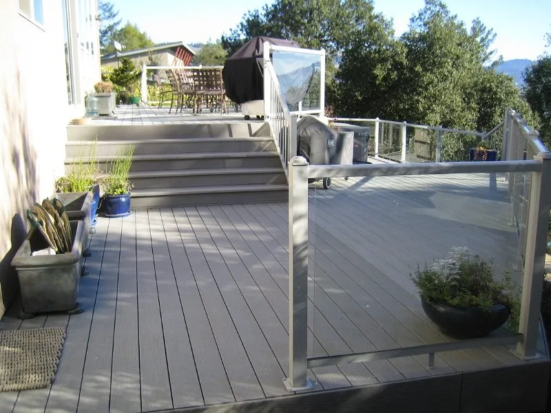 Glass Railing Composite Deck by Tarantino's Yardscapes - Photo 5