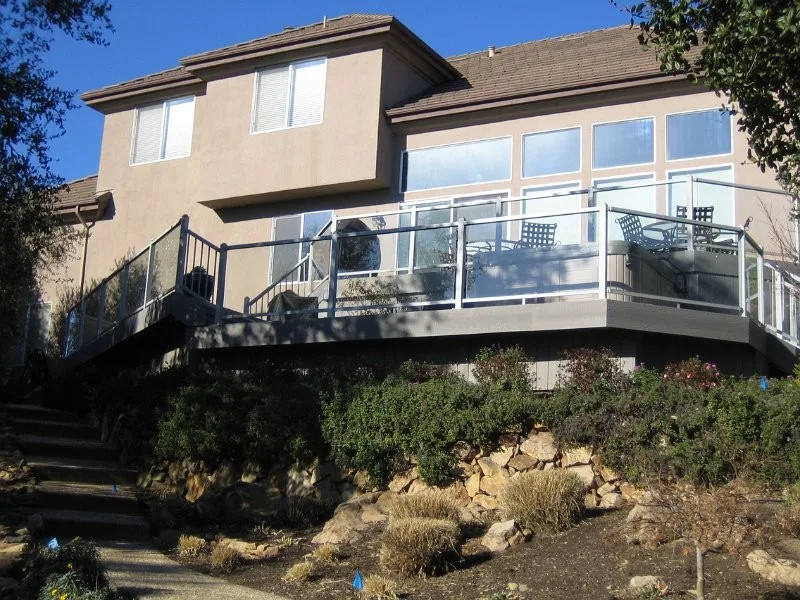 Glass Railing Composite Deck by Tarantino's Yardscapes - Photo 4