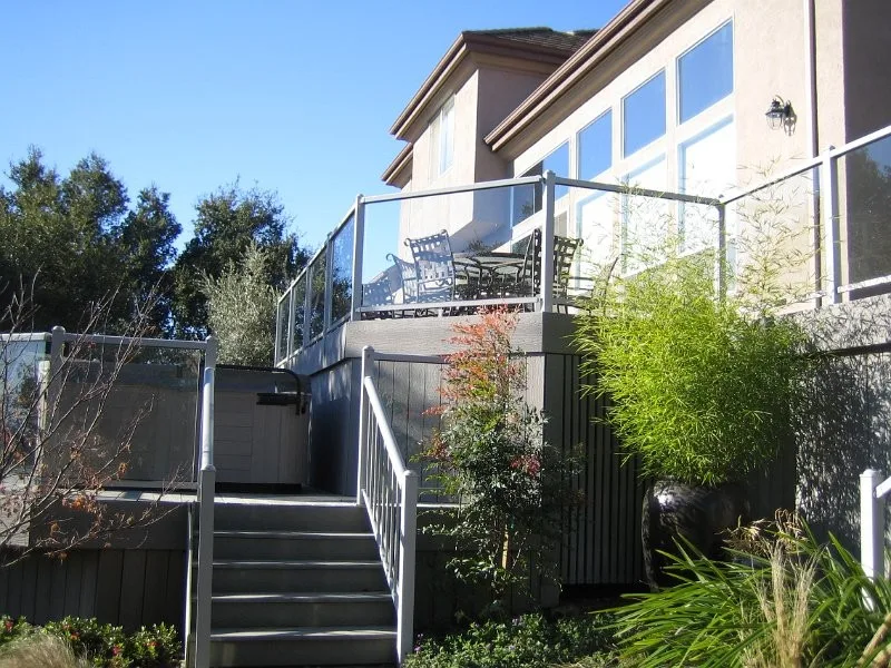 Glass Railing Composite Deck by Tarantino's Yardscapes - Photo 3