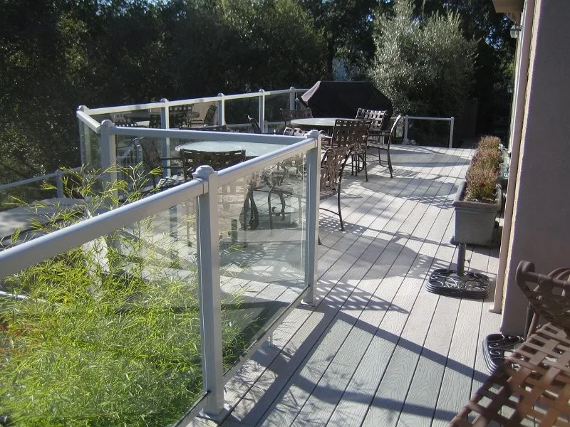 Glass Railing Composite Deck by Tarantino's Yardscapes - Photo 2