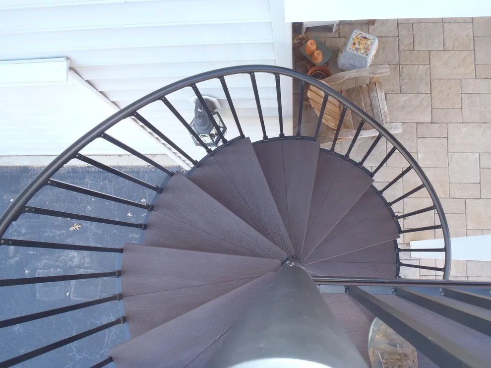 TREX Spiral Staircase Composite Deck by Deckscapes Of VA, LLC - Photo 6