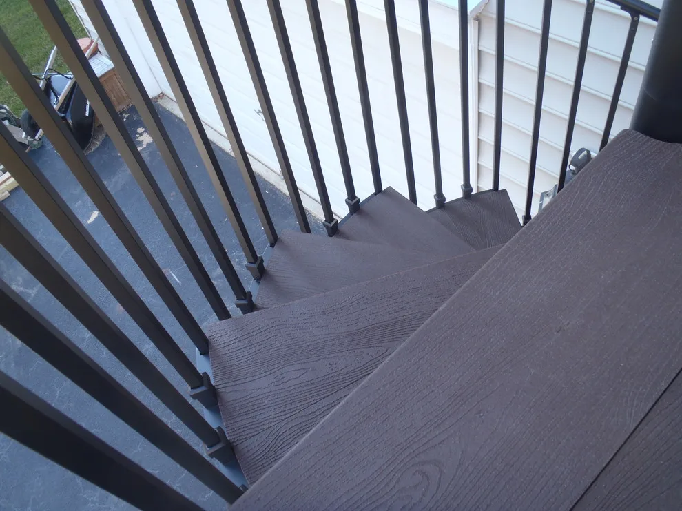 TREX Spiral Staircase Composite Deck by Deckscapes Of VA, LLC - Photo 7