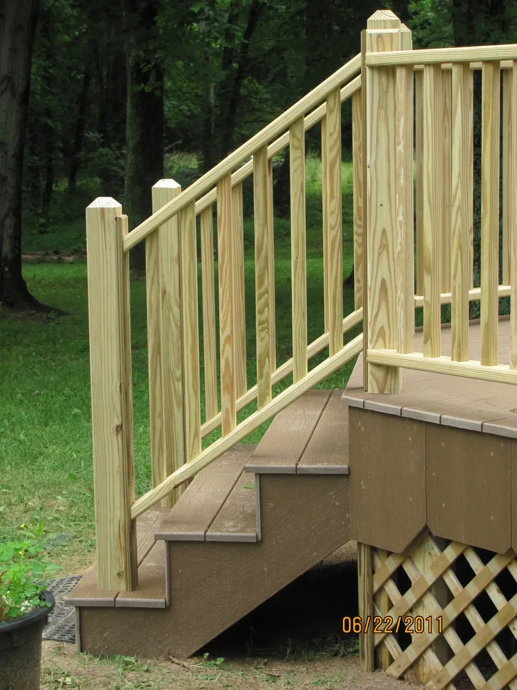 Wood-railed composite deck by Sweetwater Woodcraft - Photo 4