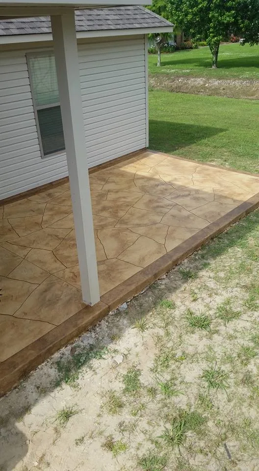 cement patio resurfacing by Vermillion Decorative Concrete - Photo 2