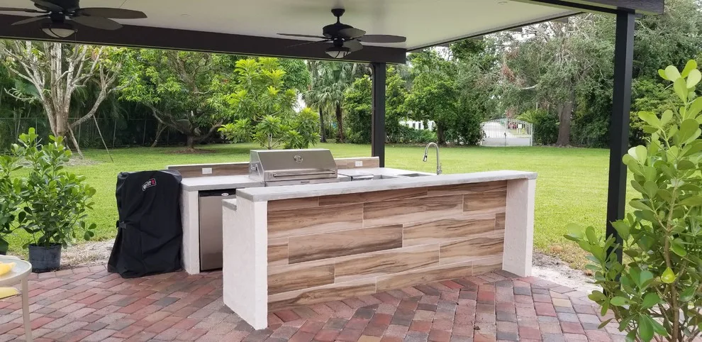 Modern Outdoor Cooking and Entertainment Area by Your Patio Experts - Photo 3
