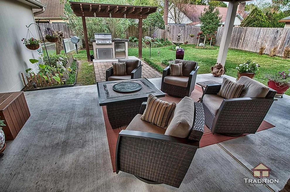 Porte-Cochere Covered Patio in Katy, TX by Tradition Outdoor Living - Photo 7