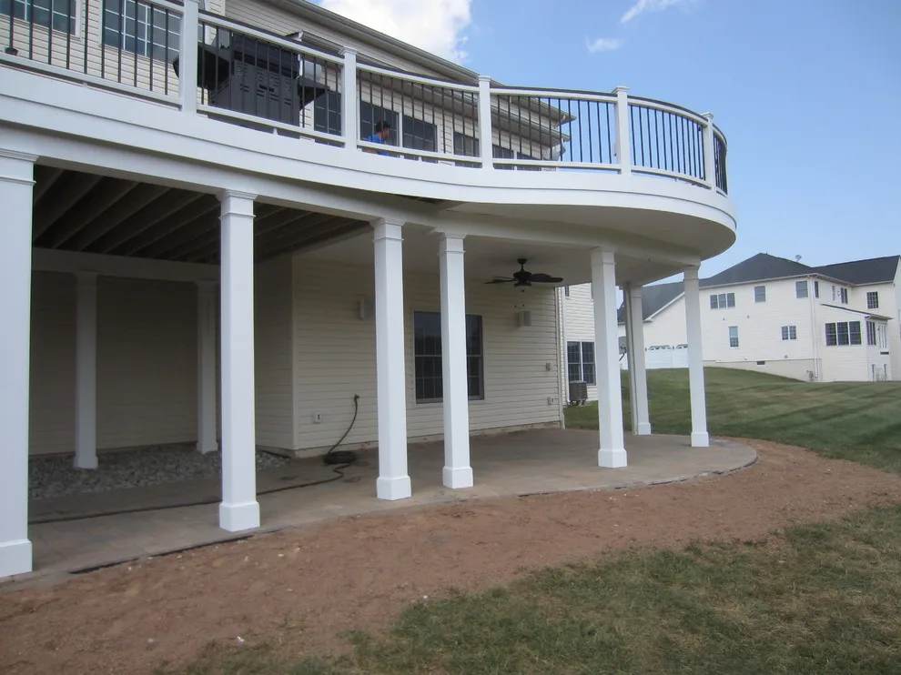 Arched Deck, Bespoke Pergola and Outdoor Space by Deckscapes Of VA, LLC - Photo 11