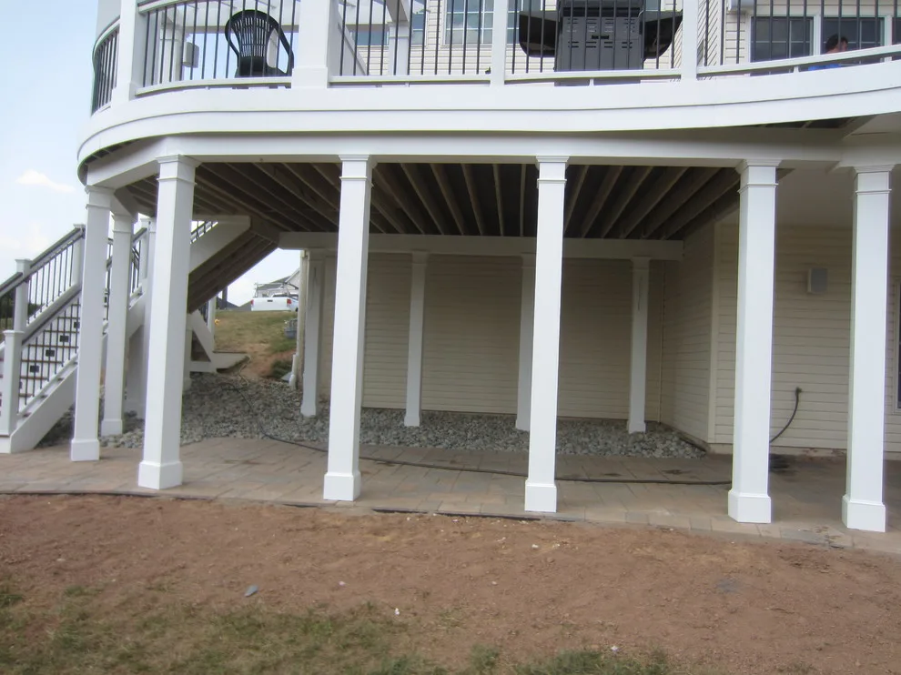 Arched Deck, Bespoke Pergola and Outdoor Space by Deckscapes Of VA, LLC - Photo 4