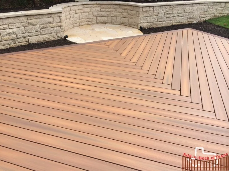 Curved Fiberon Ipe Deck and Leuder Retaining Wall by Austin Add-A-Deck - Photo 4