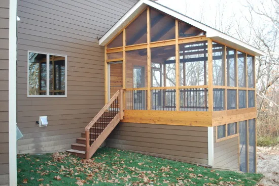 Bespoke Cedar Porch with Underneath Storage by Schonhardt And Sons Home Improvements - Photo 2