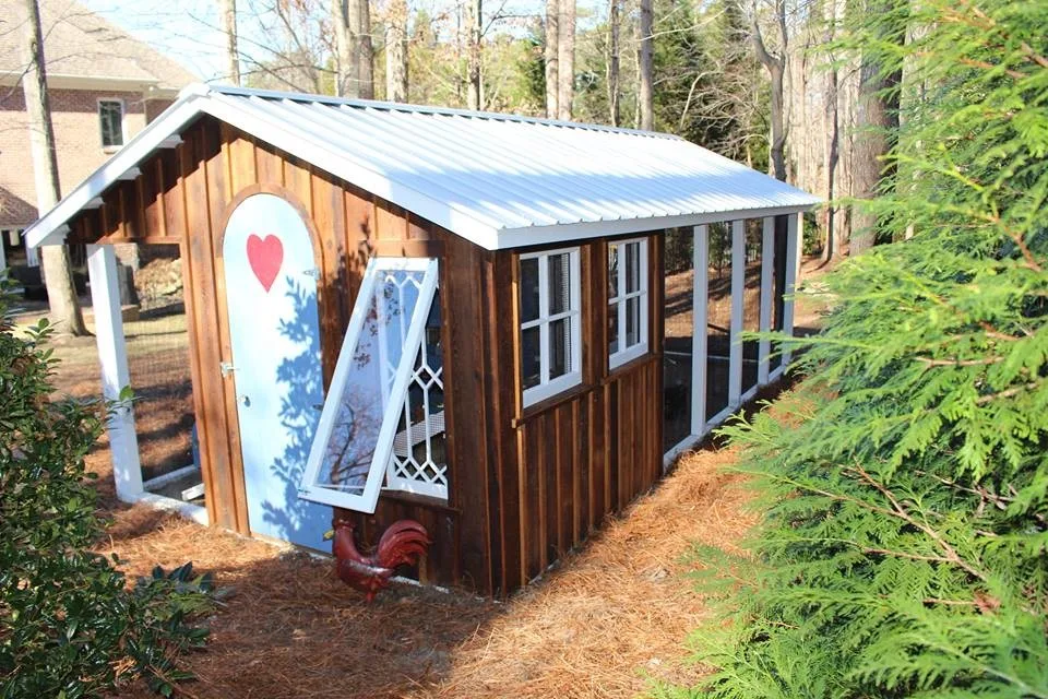 Reclaimed Wood Chicken Coop Design by Carolina Coops - Photo 5