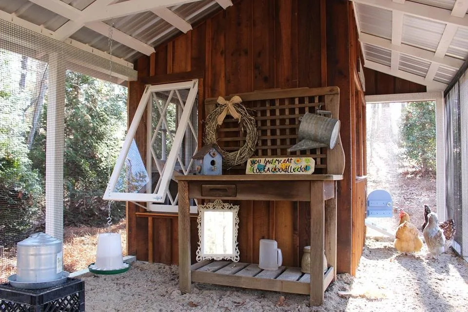 Reclaimed Wood Chicken Coop Design by Carolina Coops - Photo 17