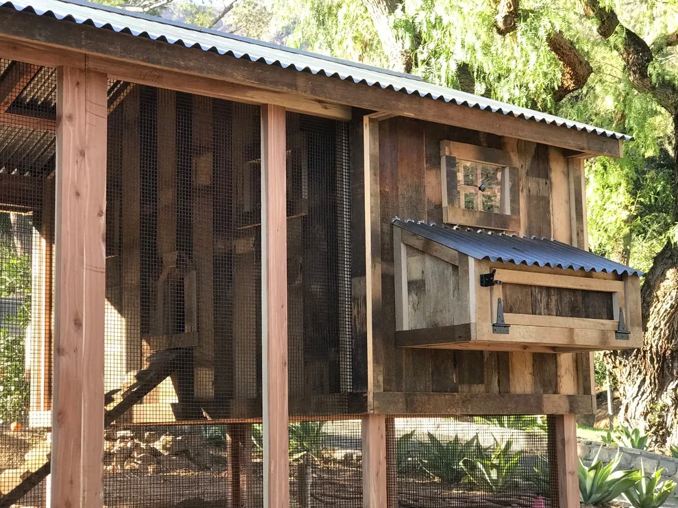 Reclaimed Wood Chicken Coop Design by Carolina Coops - Photo 13