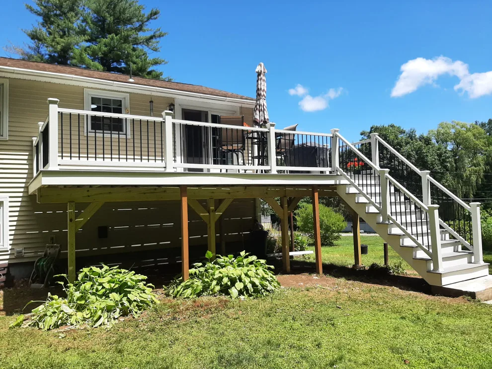 tailored composite deck with updated steps by Dynamic Deck Solutions - Photo 5