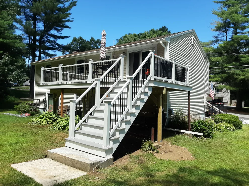 tailored composite deck with updated steps by Dynamic Deck Solutions - Photo 4