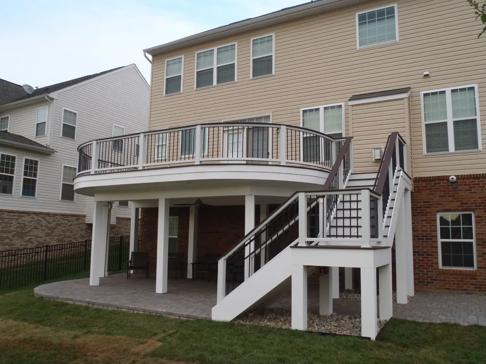 Tailored Curved Deck and Patio by Deckscapes Of VA, LLC - Photo 3