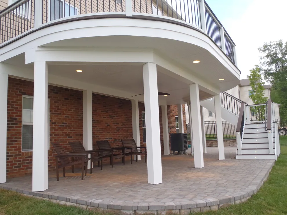 Tailored Curved Deck and Patio by Deckscapes Of VA, LLC - Photo 4