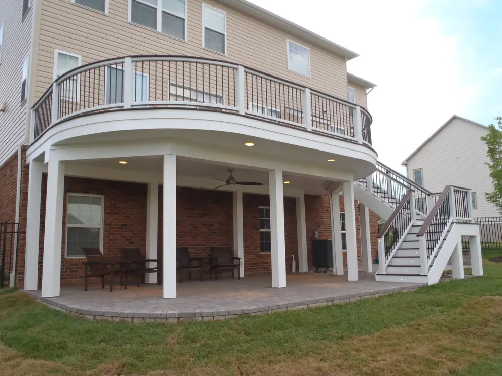 Tailored Curved Deck and Patio by Deckscapes Of VA, LLC - Photo 11