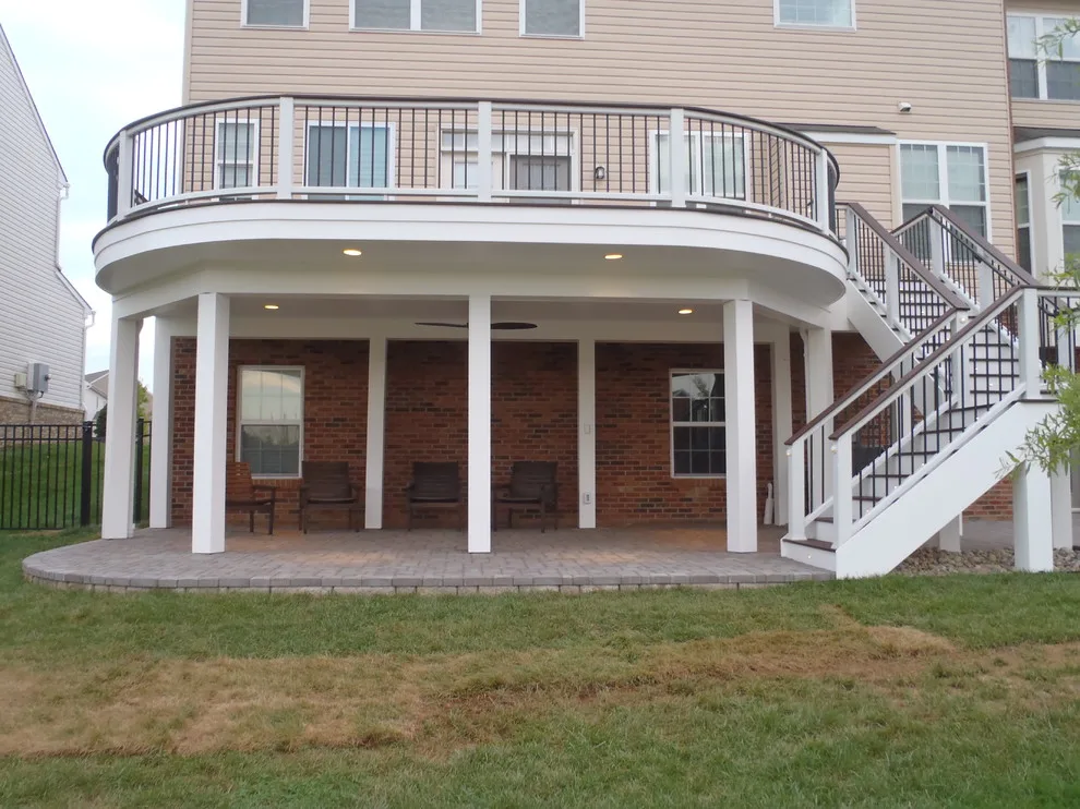 Tailored Curved Deck and Patio by Deckscapes Of VA, LLC - Photo 6