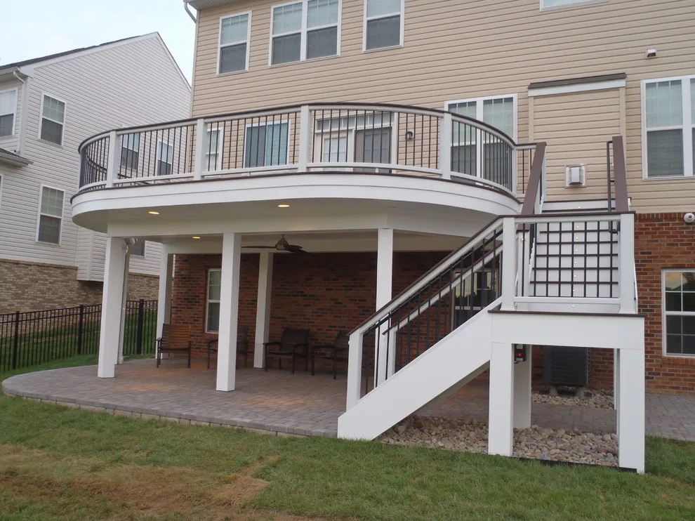Tailored Curved Deck and Patio by Deckscapes Of VA, LLC - Photo 8