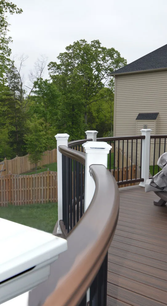 Tailored Curved Deck and Stairs by Deckscapes Of VA, LLC - Photo 10