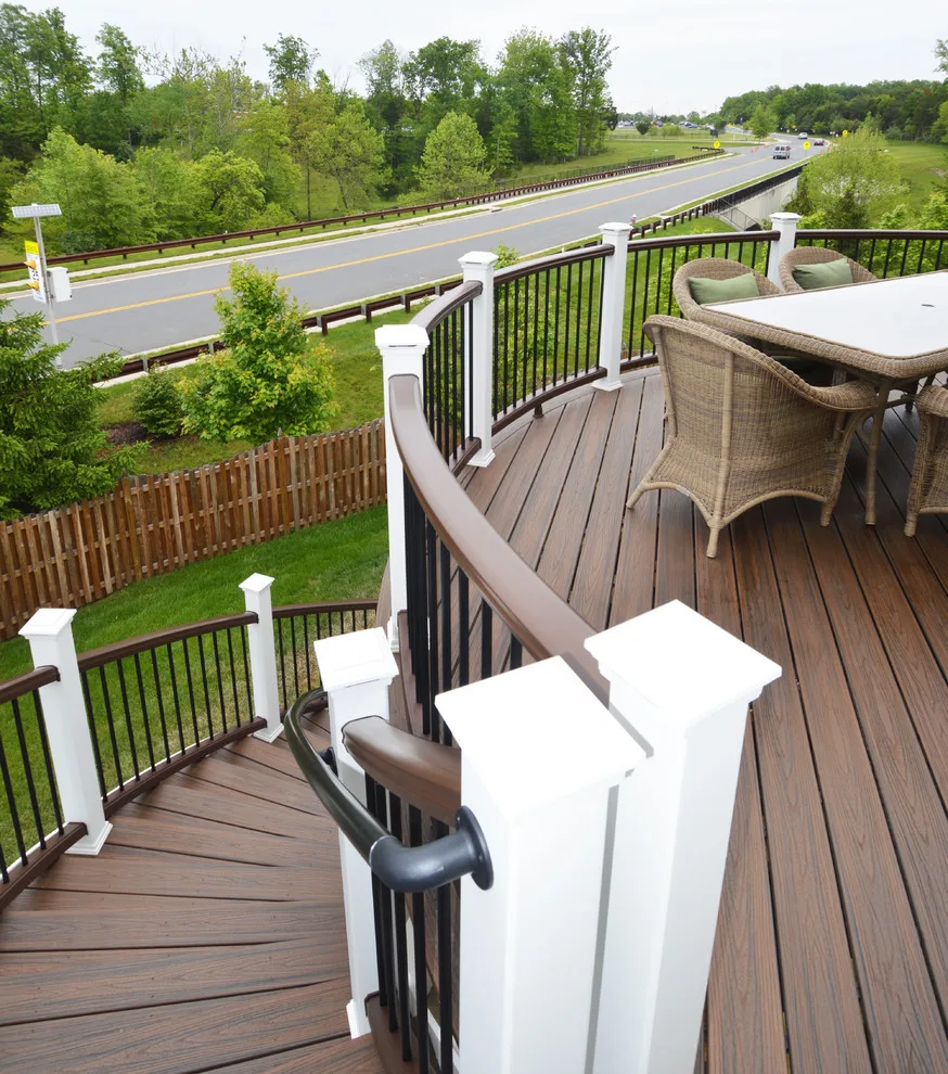 Tailored Curved Deck and Stairs by Deckscapes Of VA, LLC - Photo 12