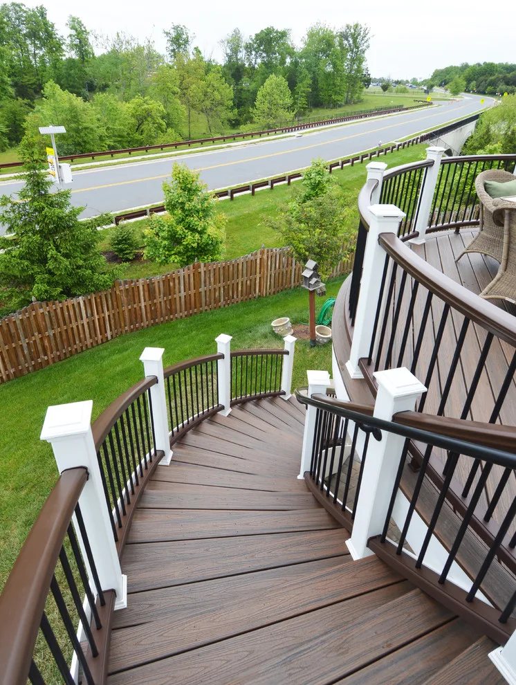 Tailored Curved Deck and Stairs by Deckscapes Of VA, LLC - Photo 2