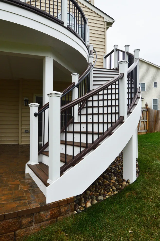 Tailored Curved Deck and Stairs by Deckscapes Of VA, LLC - Photo 8