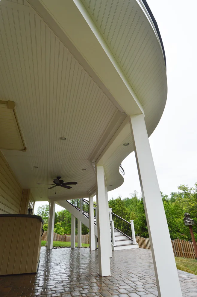 Tailored Curved Deck and Stairs by Deckscapes Of VA, LLC - Photo 9