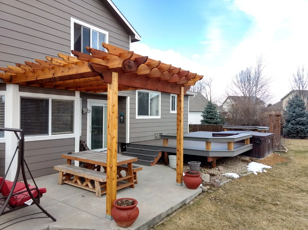 Personalized FiberOn Deck and Cedar Pergola by On Target Carpentry - Photo 3