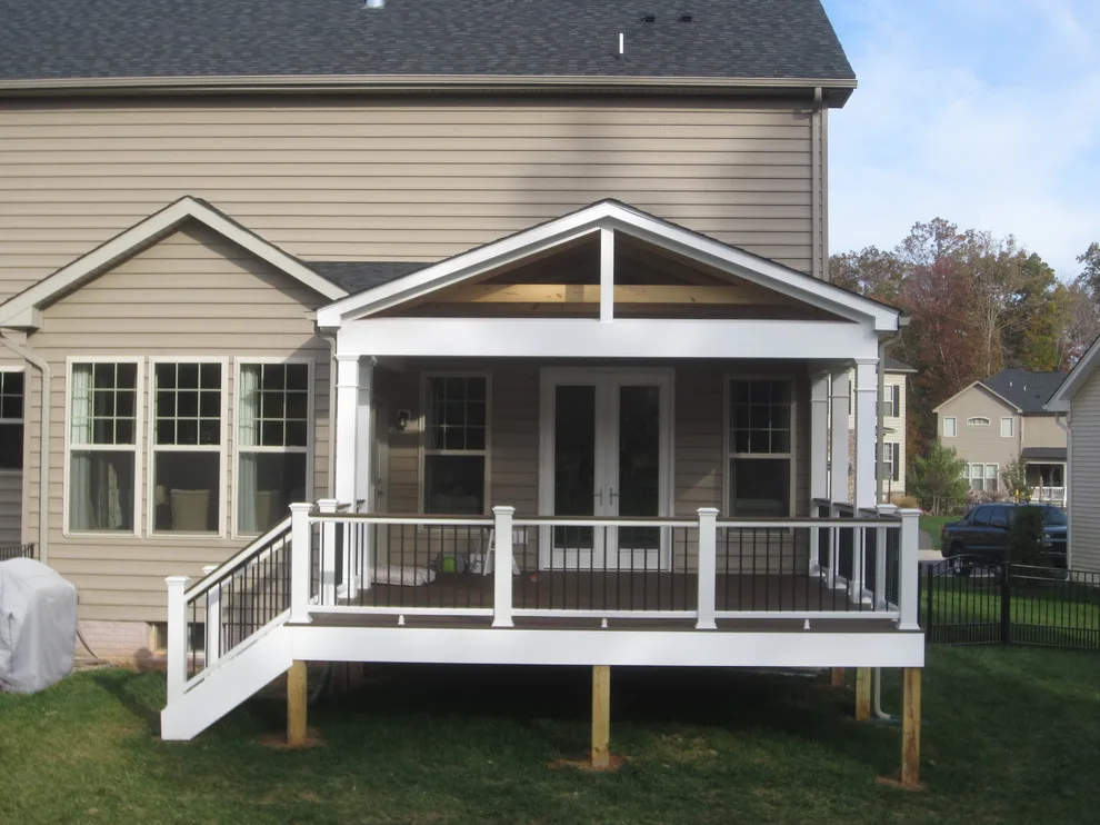 Bespoke Open Porch and Deck by Deckscapes Of VA, LLC - Photo 2
