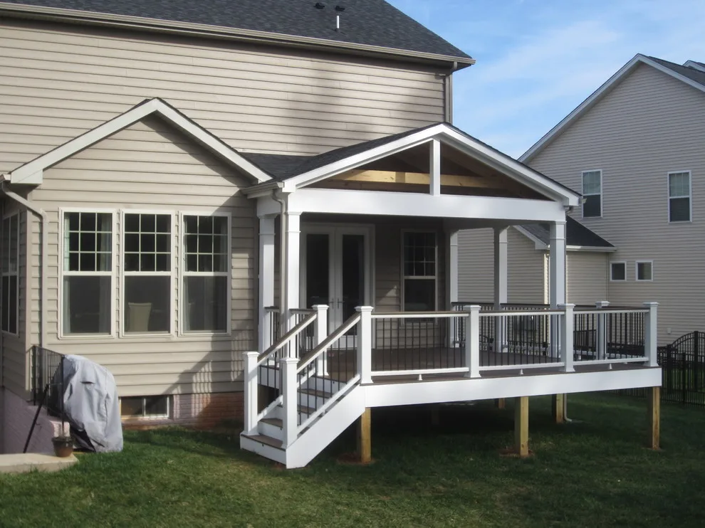 Bespoke Open Porch and Deck by Deckscapes Of VA, LLC - Photo 3