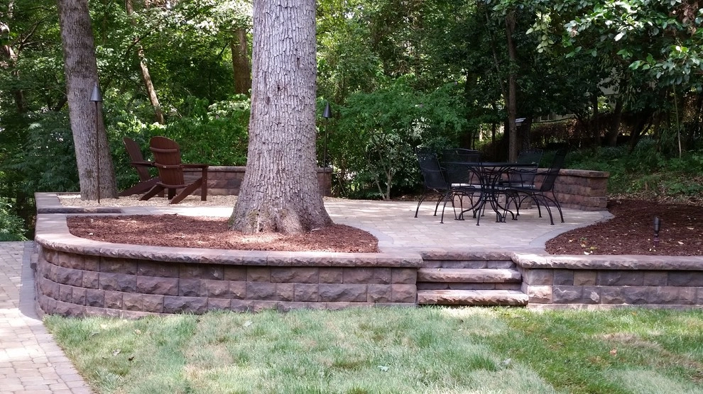 Walkways, retaining walls, patio with fire pit! by SecureTurf - Charlotte Landscaping Experts - Photo 8