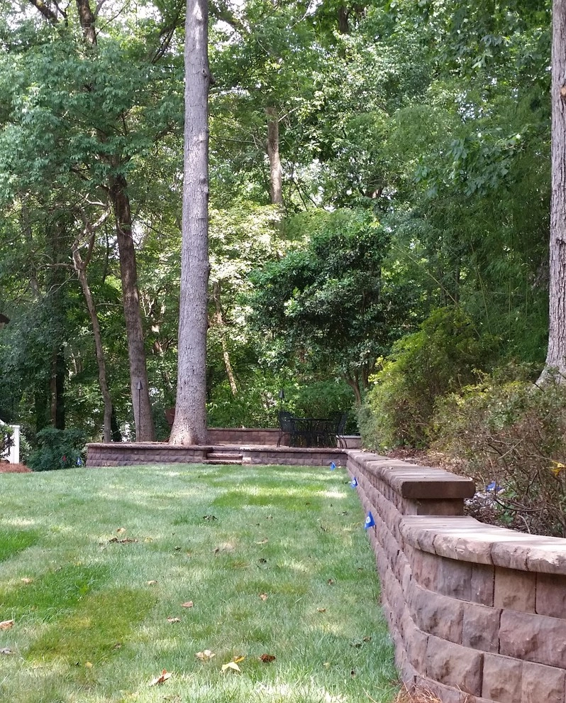 Walkways, retaining walls, patio with fire pit! by SecureTurf - Charlotte Landscaping Experts - Photo 9