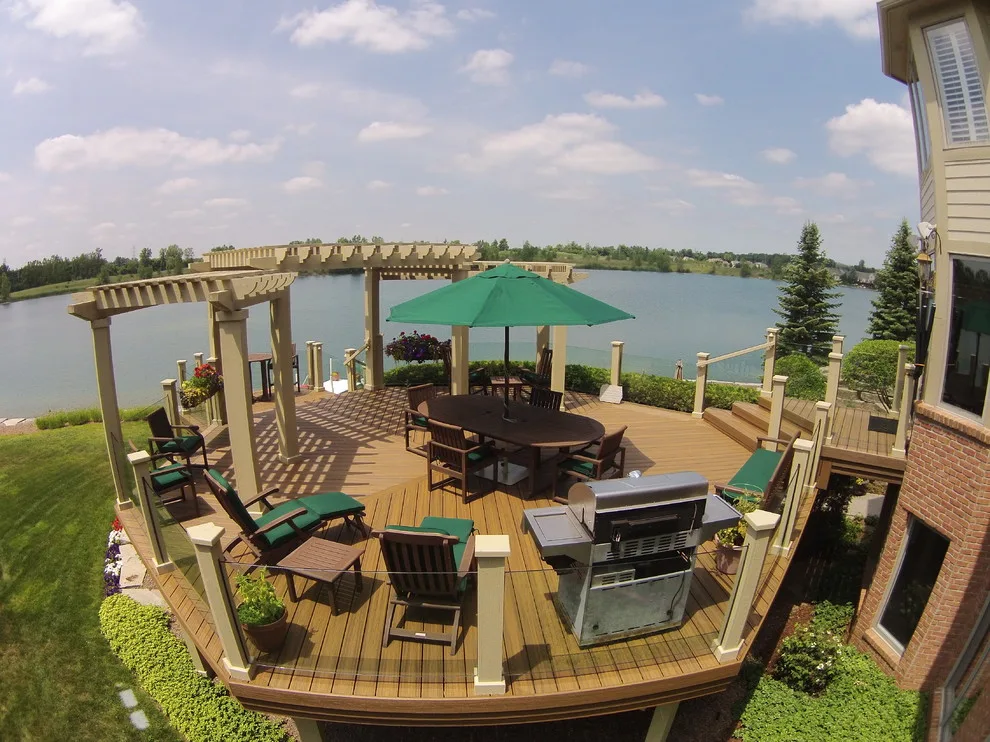Bespoke Trex Deck in Oxford Michigan by Miles Bradley Building And Remodeling - Photo 2