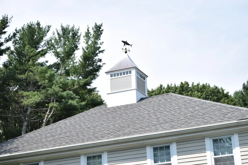 Personalized Vinyl Cupola Featuring a Shark Weathervane by Baystate Outdoor Personia - Photo 4