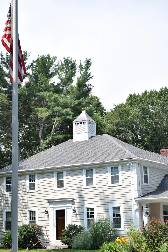 Personalized Vinyl Cupola Featuring a Shark Weathervane by Baystate Outdoor Personia - Photo 2