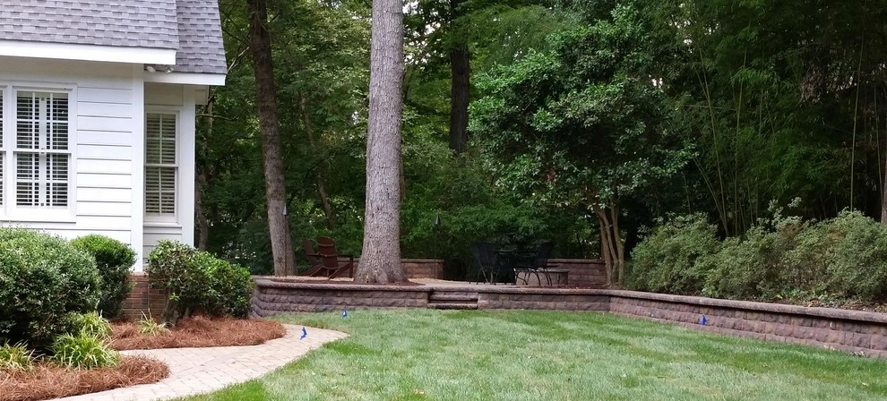 Walkways, retaining walls, patio with fire pit! by SecureTurf - Charlotte Landscaping Experts - Photo 4