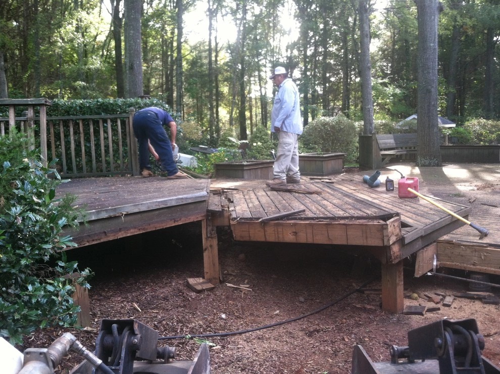 Deck Removal for New Outdoor Living space by SecureTurf - Charlotte Landscaping Experts - Photo 4