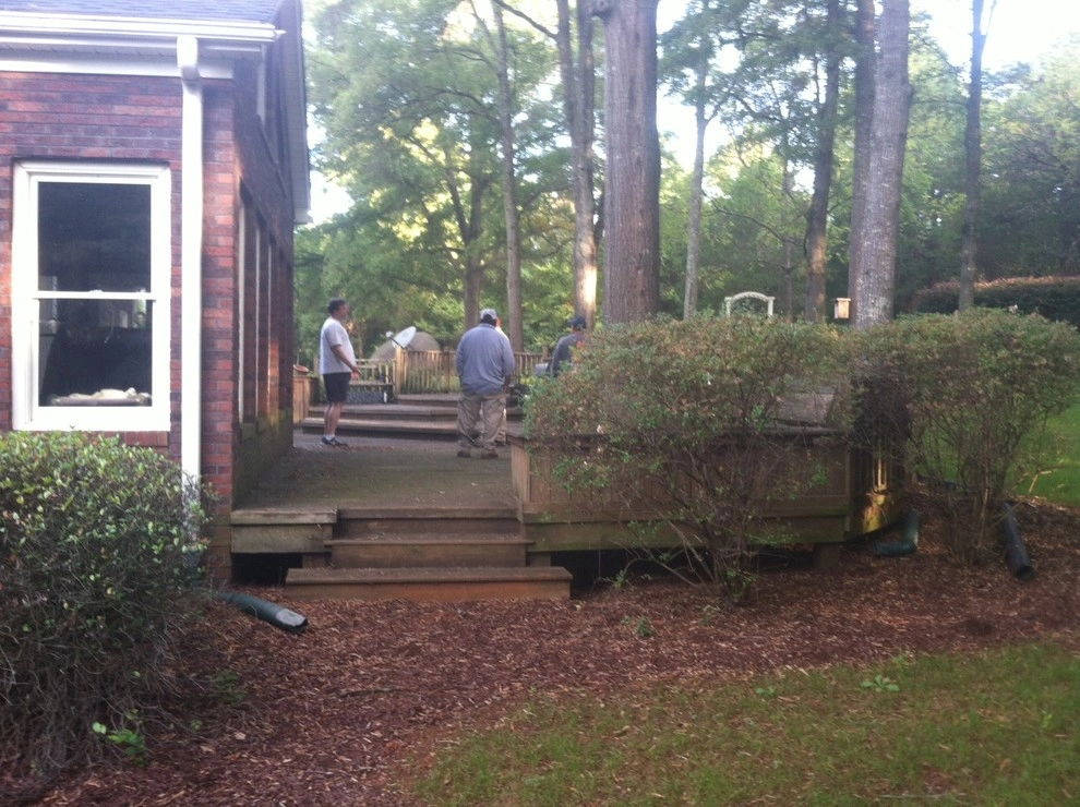 Deck Removal for New Outdoor Living space by SecureTurf - Charlotte Landscaping Experts - Photo 3