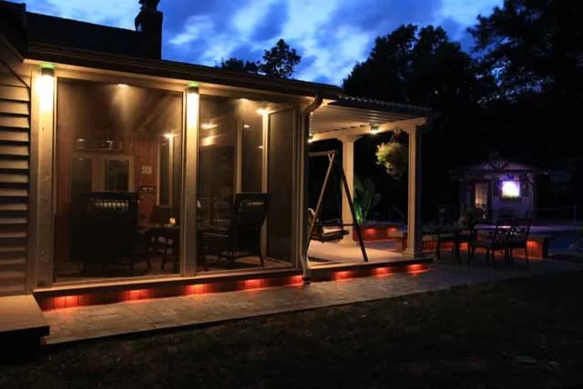 Classic White Pergola and Deck Illumination by Decks By Dan KC - Photo 4