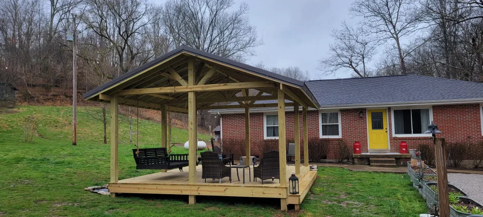 Covered Free-Standing Deck in Santa Fe, TN by Troys Outdoor Services - Photo 3