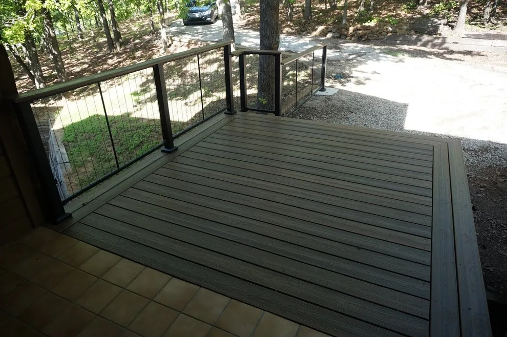 Deck featuring stainless steel cable railing by Lazo Pro Patios & Decks - Photo 2