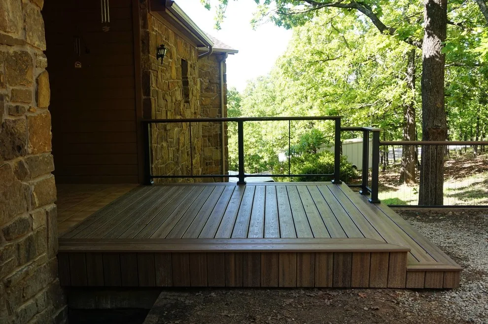 Deck featuring stainless steel cable railing by Lazo Pro Patios & Decks - Photo 4