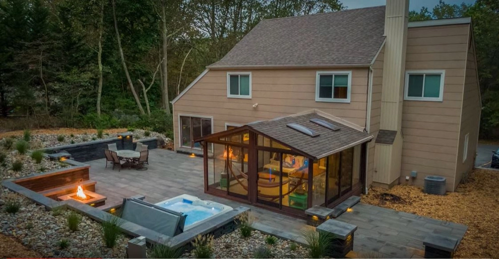Modern Outdoor Living Space by Sherwood Landscape Lighting And Design - Photo 2
