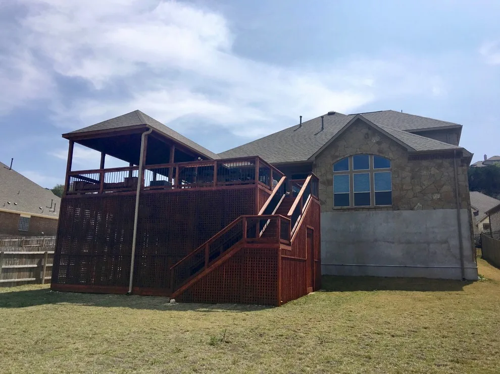 Swim Spa Deck and Lattice Storage Solution in Helotes, TX by Diamond Decks - Photo 8