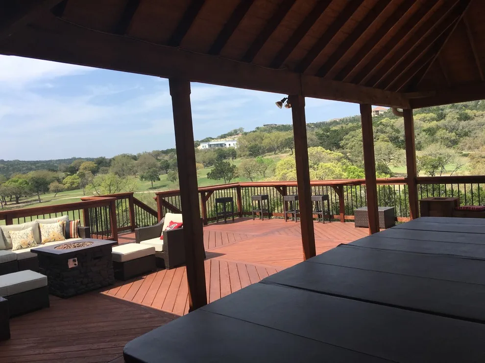 Swim Spa Deck and Lattice Storage Solution in Helotes, TX by Diamond Decks - Photo 9