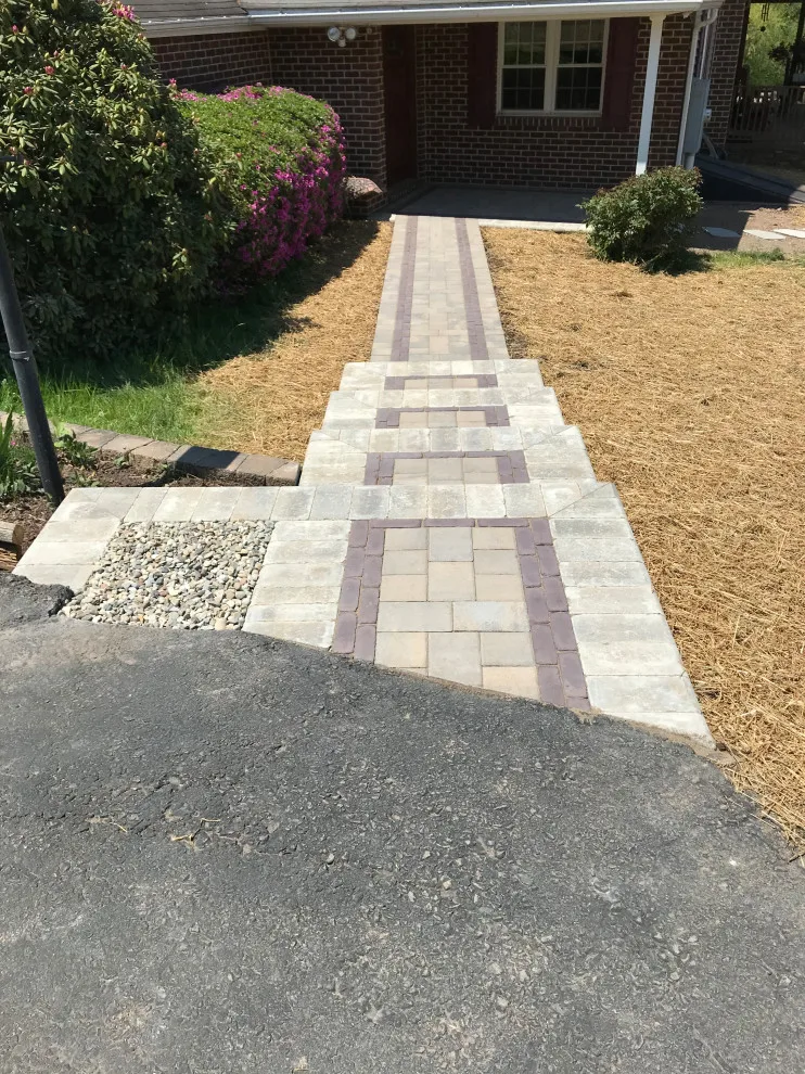 Entry pathway and porch covering by Stoney Mountain Construction - Photo 2